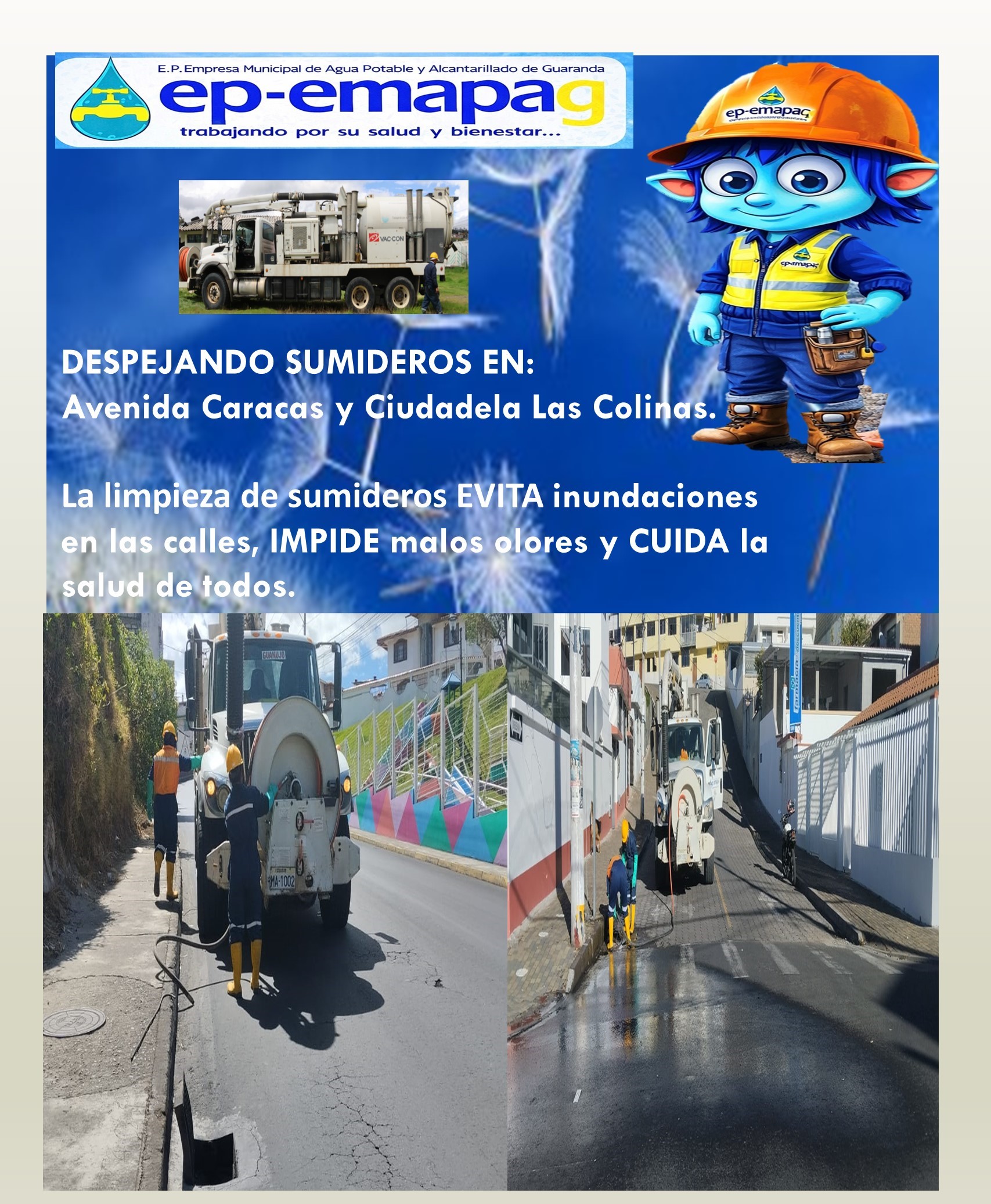 LIMPIEZA DE SUMIDEROS.
